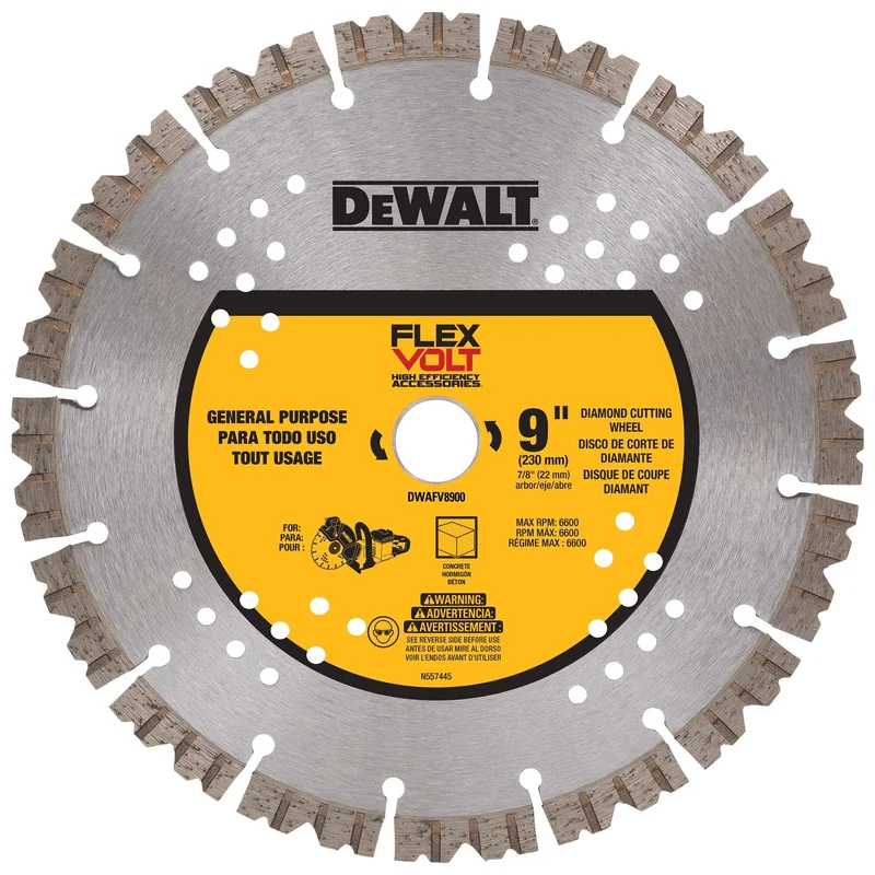 Diamond Cutting Wheel 9" FlexVolt Dewalt