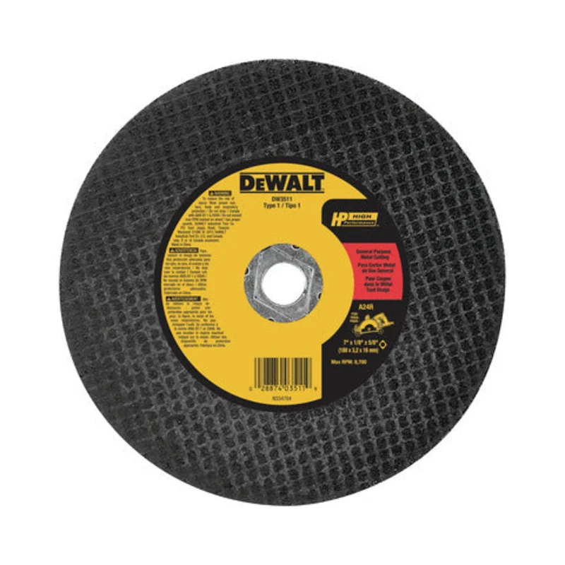 DISCO CORTE METAL SIERRA CIRCULAR 7" X 1/8" DEWALT