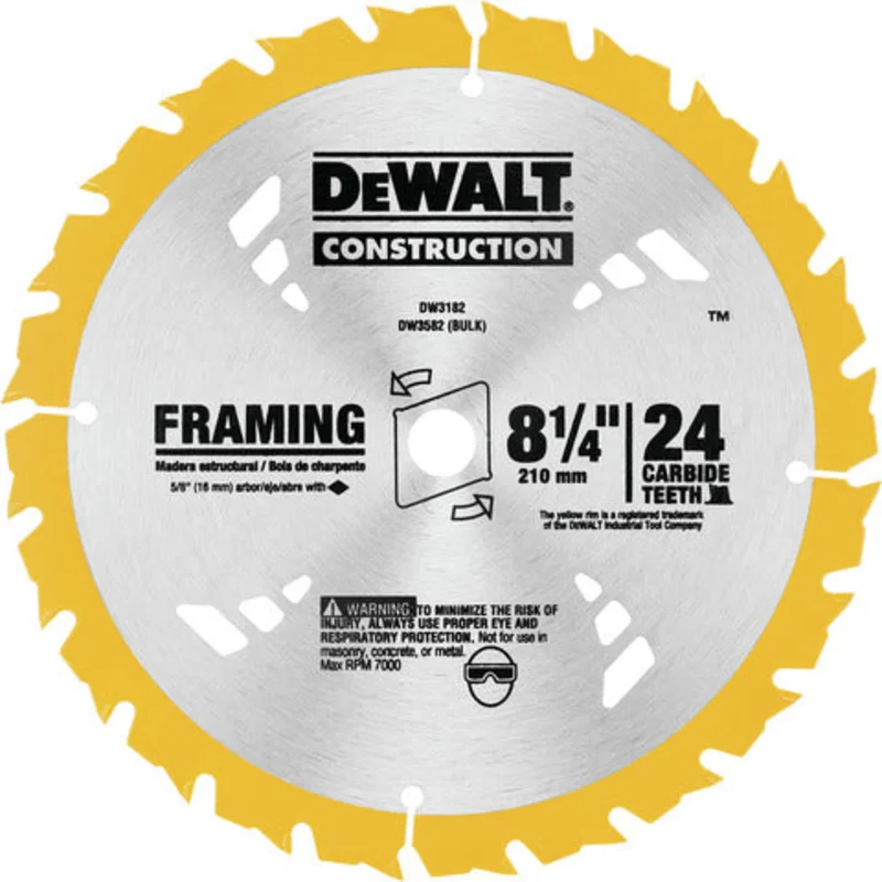 DISCO SIERRA 8-1/4" X 24T DEWALT