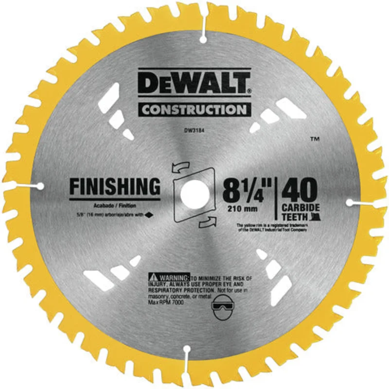 DISCO SIERRA 8-1/4" X 40T DEWALT