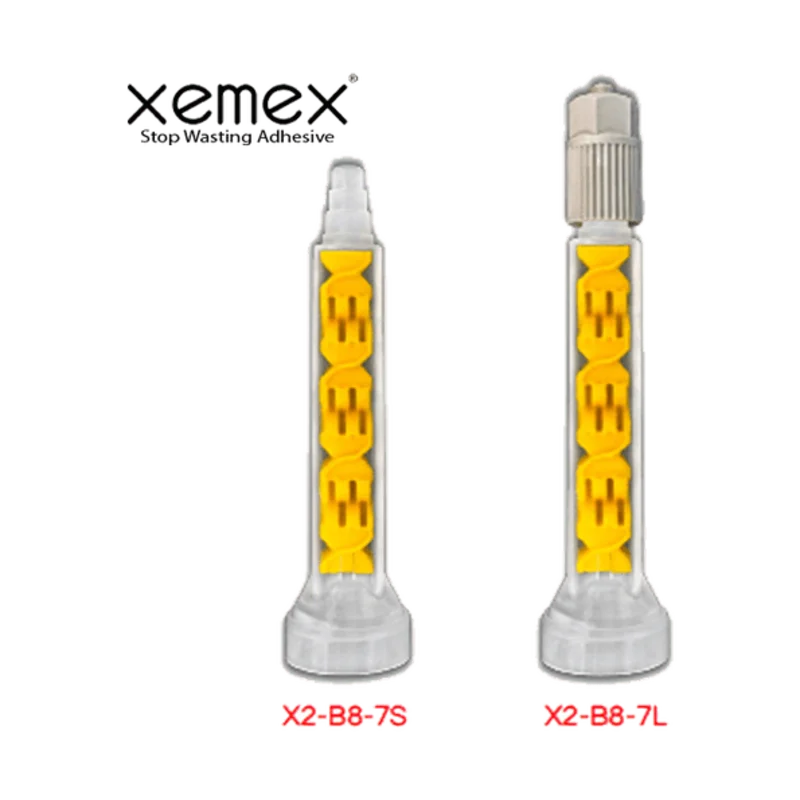 Discontinued - Xemex X2-B8-7 Ultra-Low Waste Mixing Nozzles (Bell style) for larger cartridges like 200ml, 400ml, 600ml, 1500ml (1:1, 2:1, 4:1, 10:1)
