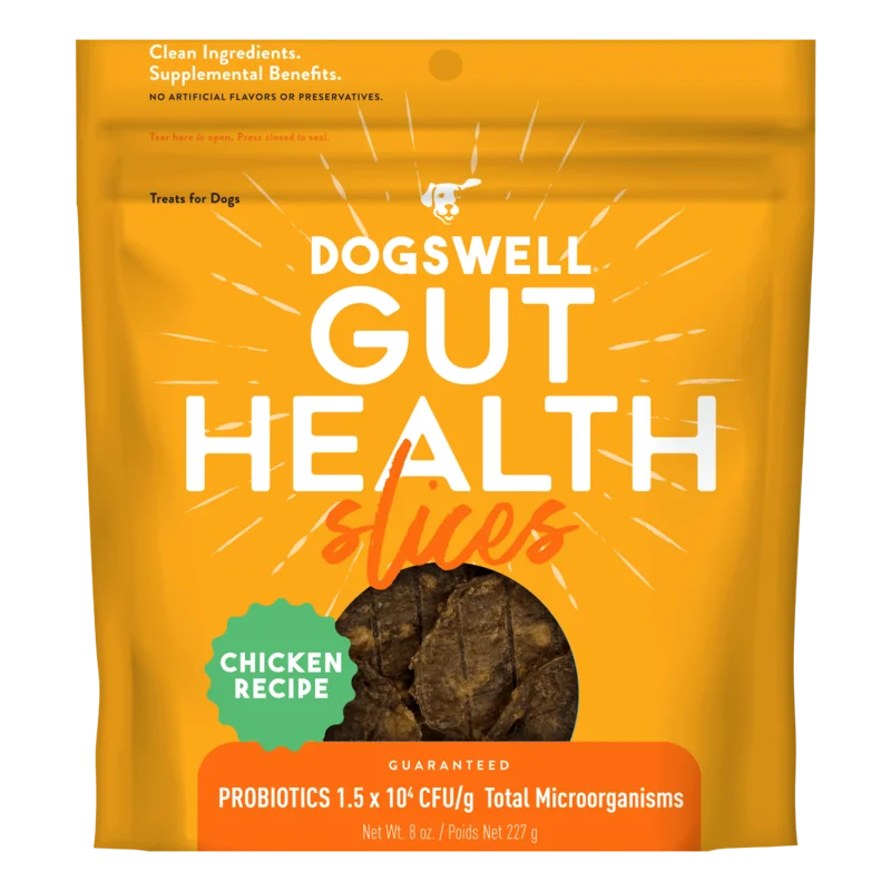 Dogswell Gut Health Slices Chicken Dog Treats