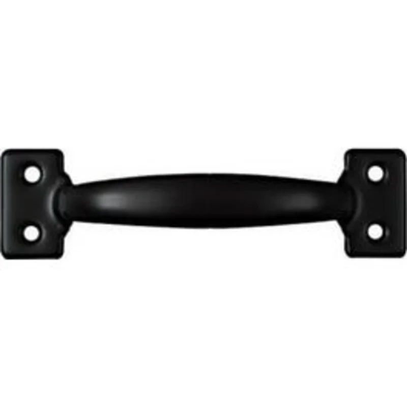 Door/Drawer Cabinet Pull, Satin Black, 6.5-In.