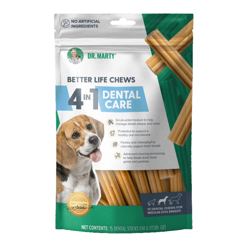 Dr. Marty 4-in-1 Dental Care Chew Sticks