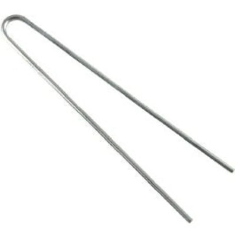 Drip Watering "U" Support Stake, Galvanized, 3-1/2-In.