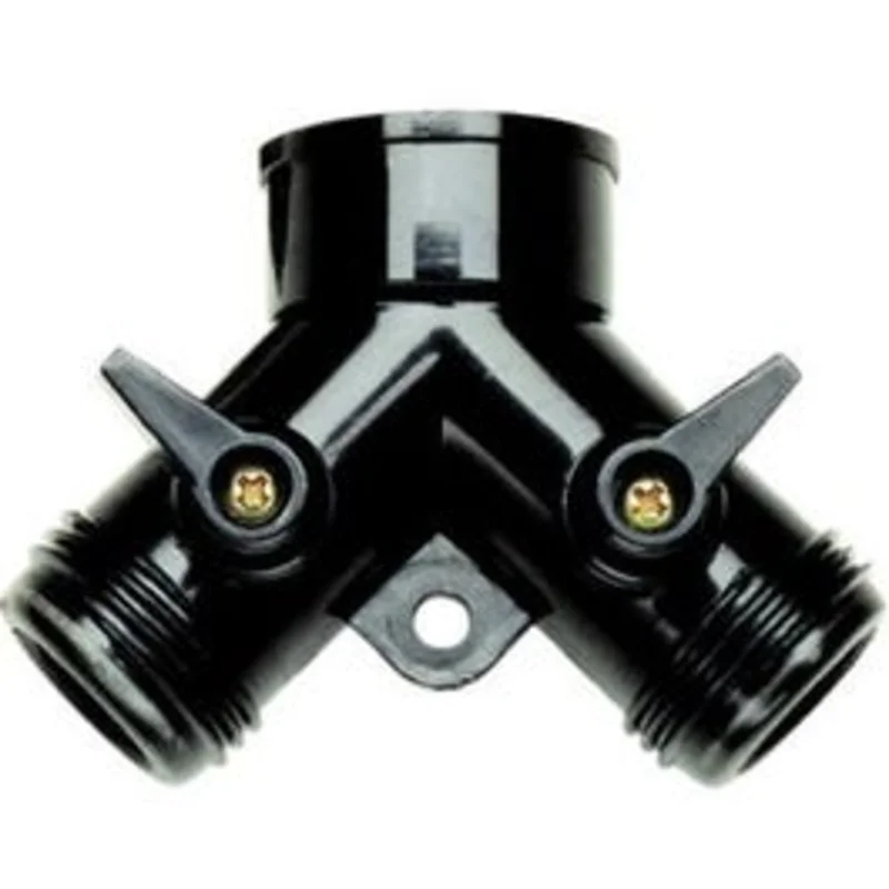 Drip Watering "Y" Connector With Dual Shut-Off