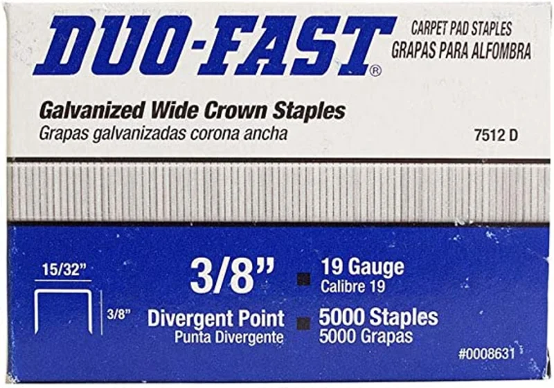 Duo-Fast 7512 pad staples