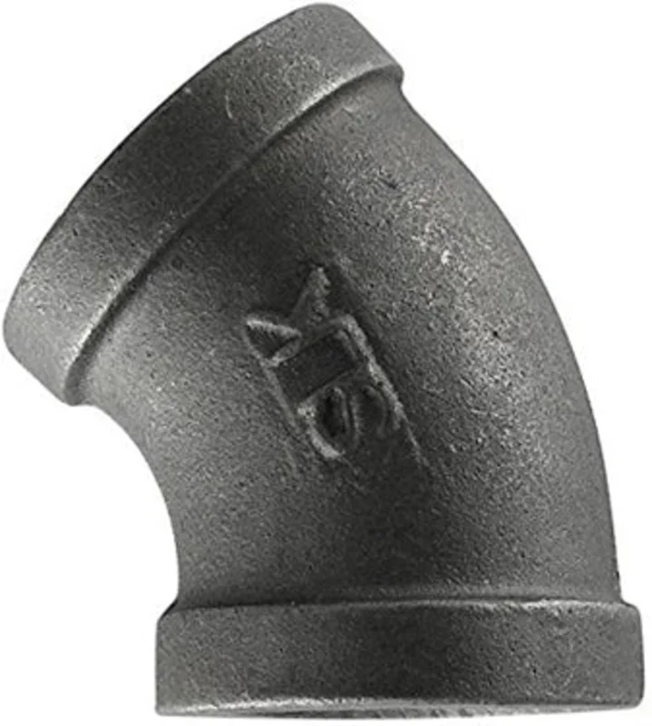E45-112 ELBOW 1-1/2 BLACK 45DEG