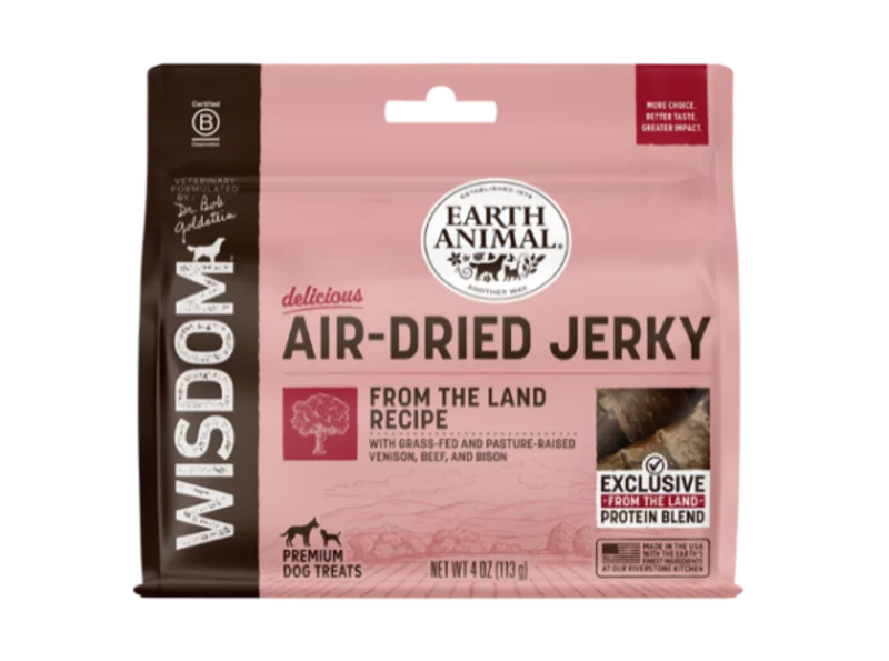 Earth Animal Wisdom Air-Dried From the Land Recipe Jerky