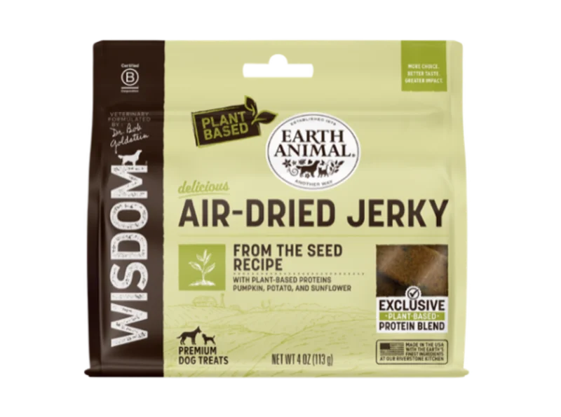 Earth Animal Wisdom Air-Dried From the Seed Recipe Jerky Dog Treat