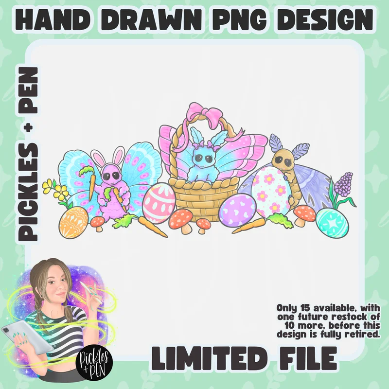 Easter Moths PNGs [LIMITED]