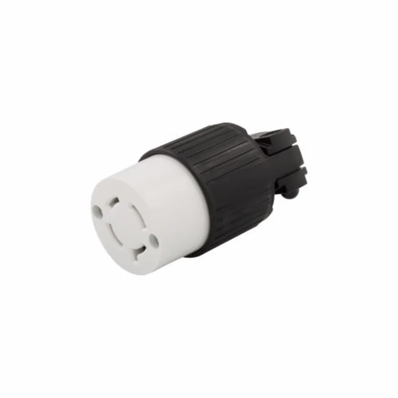 Eaton Cooper Wiring Arrow Hart Ultra Grip Locking Connector 20A, 125/250V Black Black