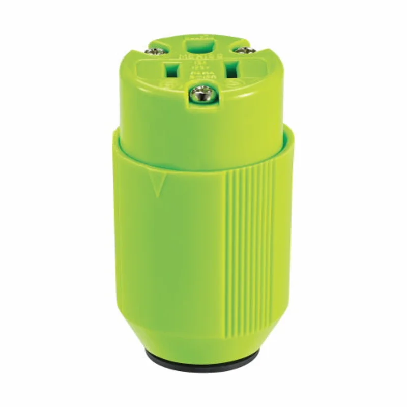 Eaton Cooper Wiring Auto Grip Straight Blade Connector 15A, 125V Green Green