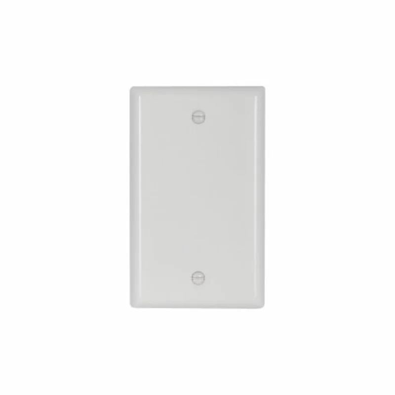 Eaton Cooper Wiring Blank Wallplate, White 1 Gang White