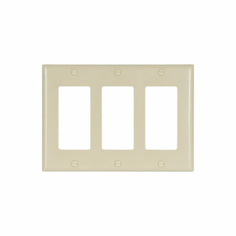Eaton Cooper Wiring Decorator / GFCI Wallplate, Ivory Ivory