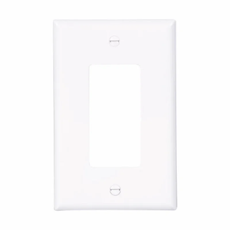 Eaton Cooper Wiring Decorator / GFCI Wallplate, White 1 Gang White