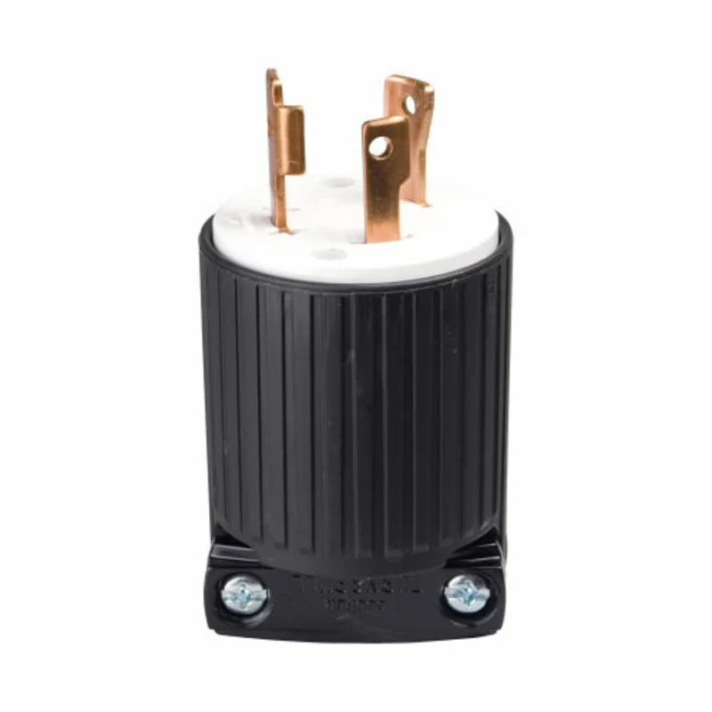 Eaton Cooper Wiring Locking Plug 30A 125V, Black Black