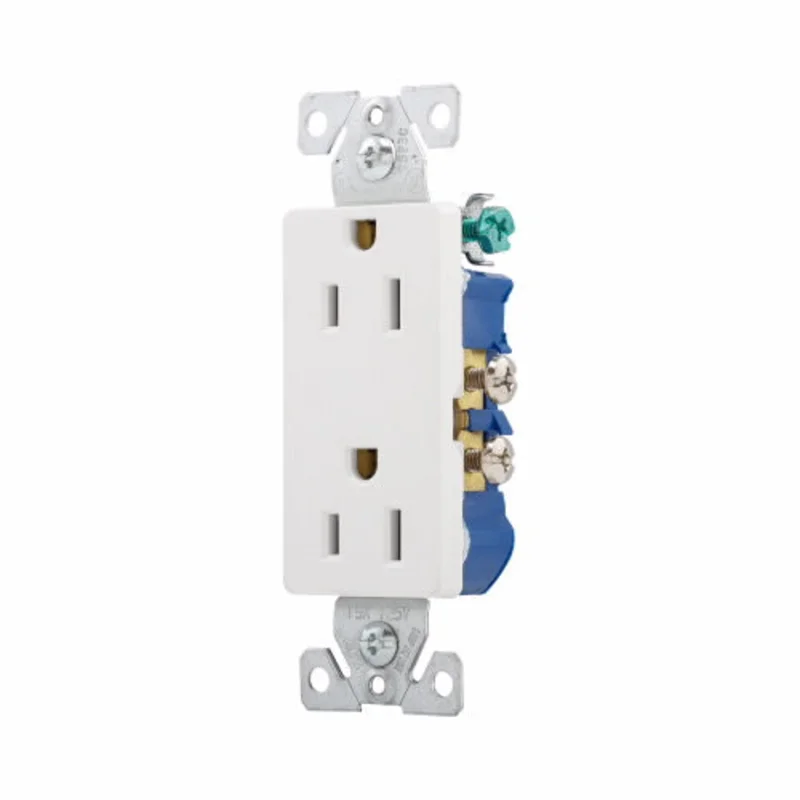 Eaton Cooper Wiring Residential Grade Duplex Receptacle 15A, 125V White White