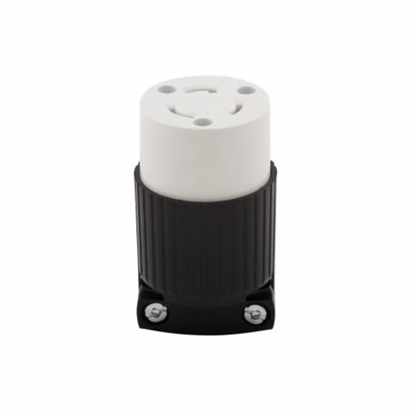 Eaton Cooper Wiring Safety Grip Locking Connector 20A, 125V Black Black