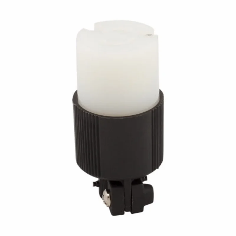 Eaton Cooper Wiring Safety Grip Locking Plug 15A, 125V Black Black