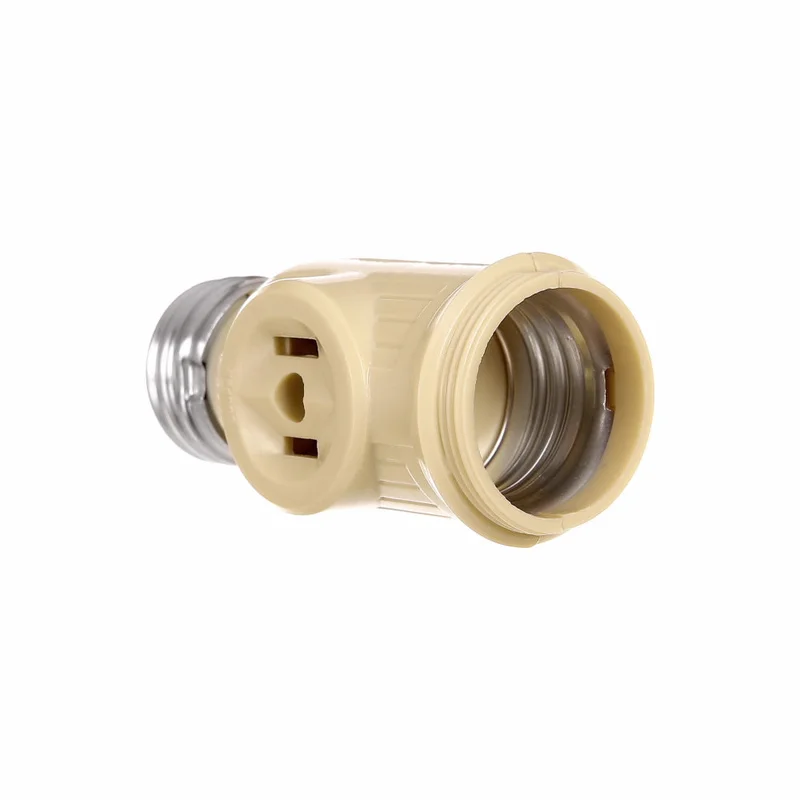 Eaton Cooper Wiring Socket Adapter 125V, Ivory Ivory