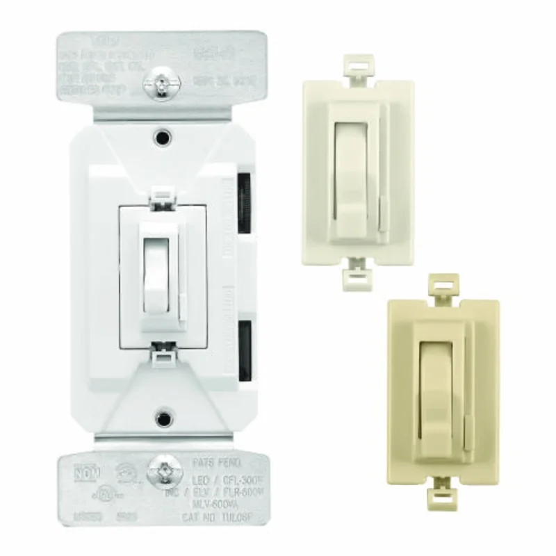 Eaton Cooper Wiring Toggle Dimmer White/Ivory White/Ivory