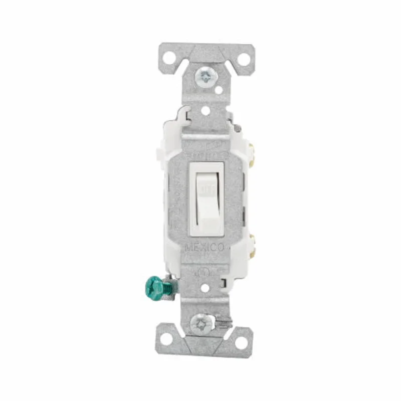 Eaton Cooper Wiring Toggle Switch 15A, 120/277V White White