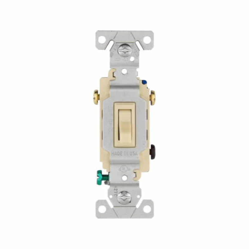 Eaton Cooper Wiring Toggle Switch, Ivory Ivory