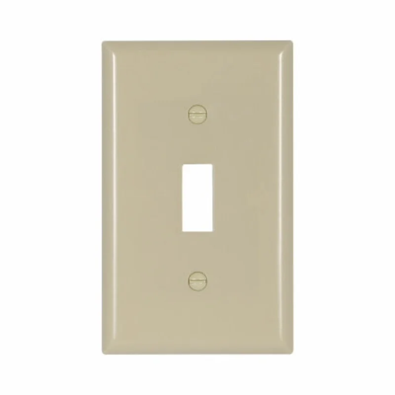Eaton Cooper Wiring Toggle Wallplate, Ivory 1 Gang Ivory