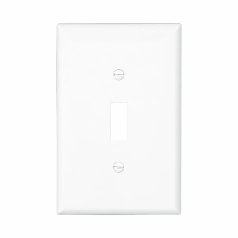 Eaton Cooper Wiring Toggle Wallplate, White White