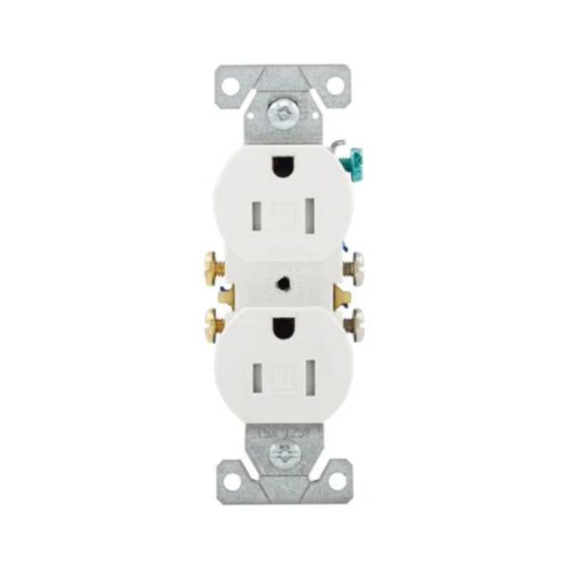 Eaton Residential Grade Duplex Receptacle TR270W White