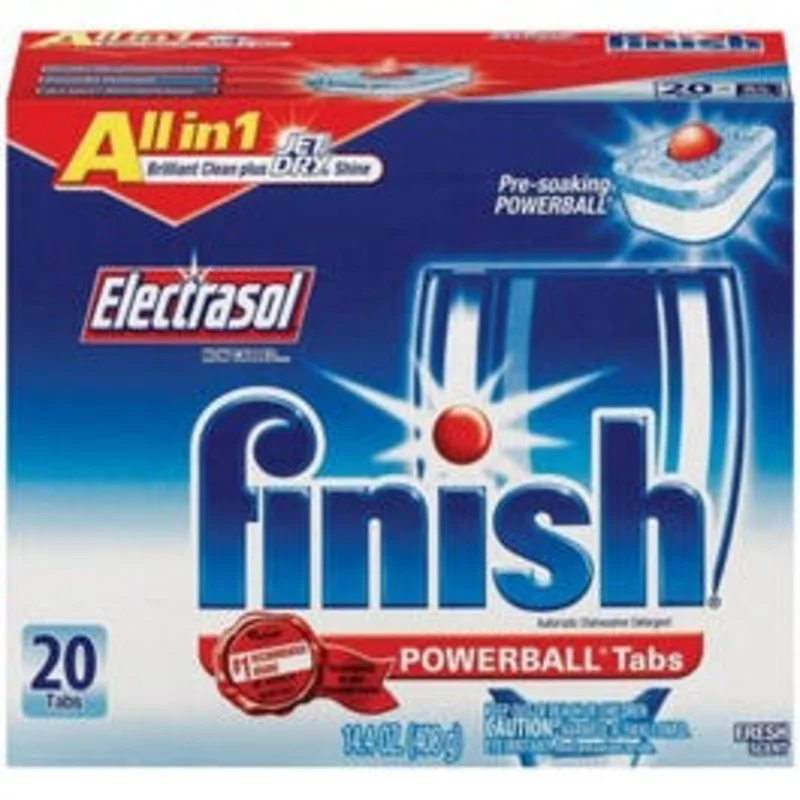 Electrasol Automatic Dishwasher Tabs With Powerball, 20-Ct.