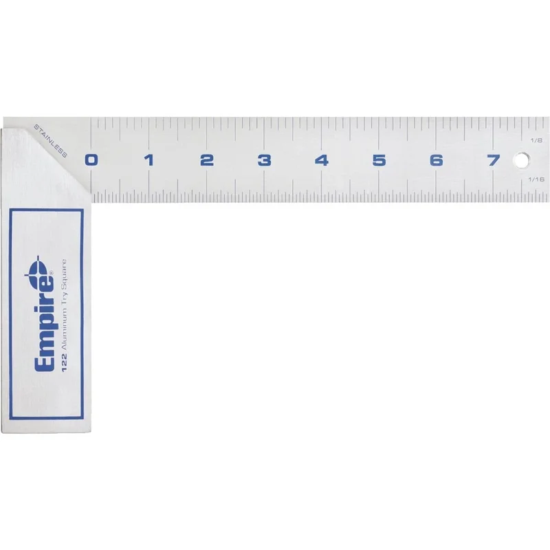 Empire True Blue 8 In. L English Heavy-Duty Try Square