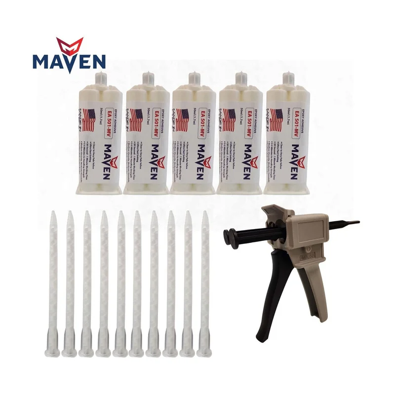 EOD Adhesive Kit - maven 1-Minute Medium-Viscosity Epoxy 5-Pack + Dispensing Kit - (EA501MV)