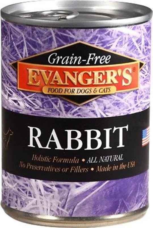 Evangers Grain Free Rabbit Canned Dog and Cat Food
