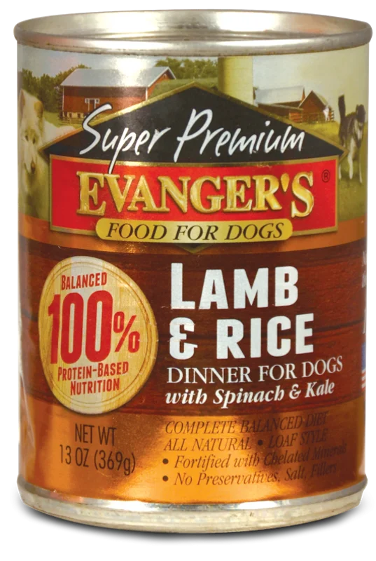 Evangers Super Premium Lamb and Rice Canned Dog Food