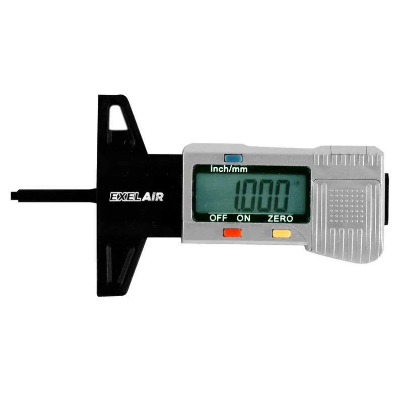 EXELAIR Digital Tire Tread Depth Gauge (0 to 1 Range)