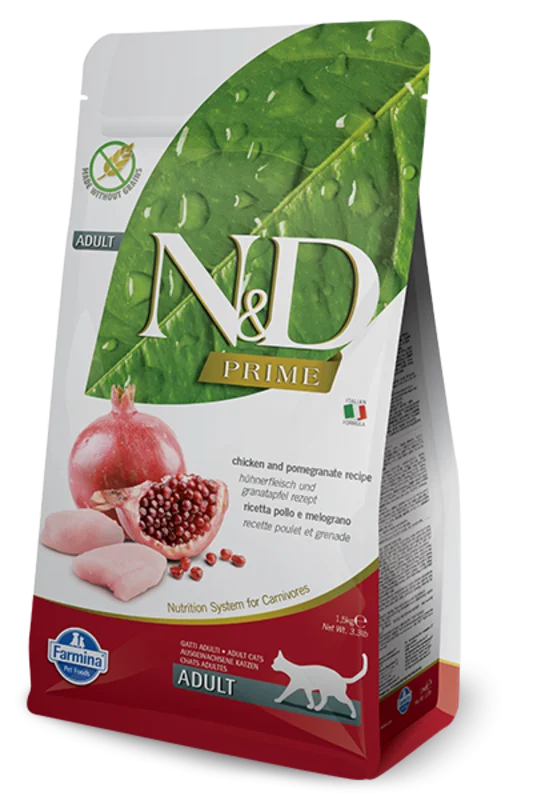 Farmina N&D Prime Formula Chicken & Pomegranate Adult Cat Food