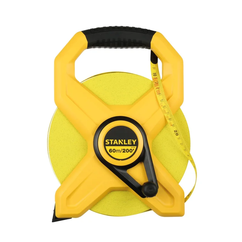 Fiberglass Long Tape Measure 1/2" X 200' Stanley