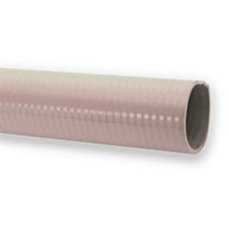 Flexible Spa Hose, White PVC , 2 ID x 2.38-In. OD x 25-Ft.