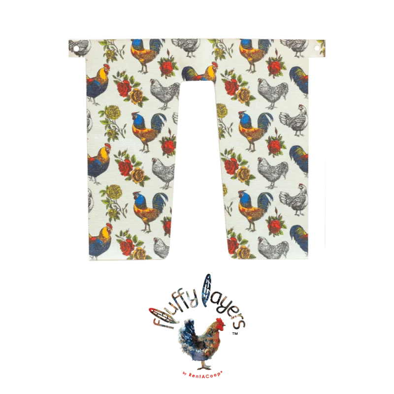 Fluffy Layers Curtains for RentACoop Nesting Box Efficiency - Roosters & Roses
