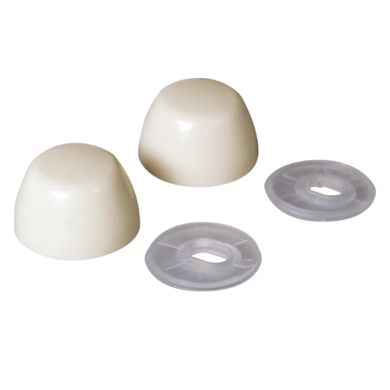 Fluidmaster Toilet Bowl Bolt Caps, Bone