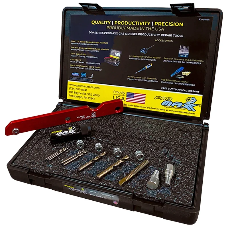 Ford Gas 6.2L V8 Engines Exhaust Manifold Broken Bolt Repair Kit - Megan