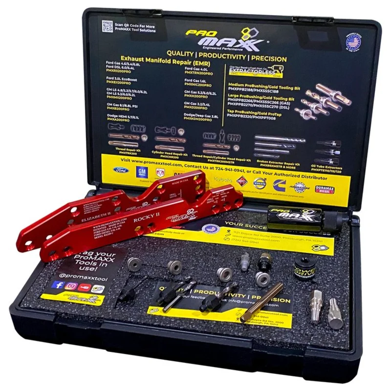 Ford Gas & Diesel Engine Exhaust Manifold Repair 7-Engine Combo Kit - PowerTech Set - Echo
