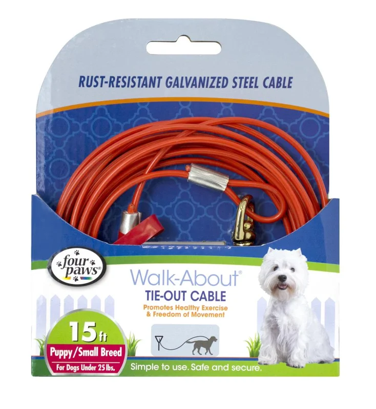 Four Paws Walk-About Puppy Tie-Out Cable
