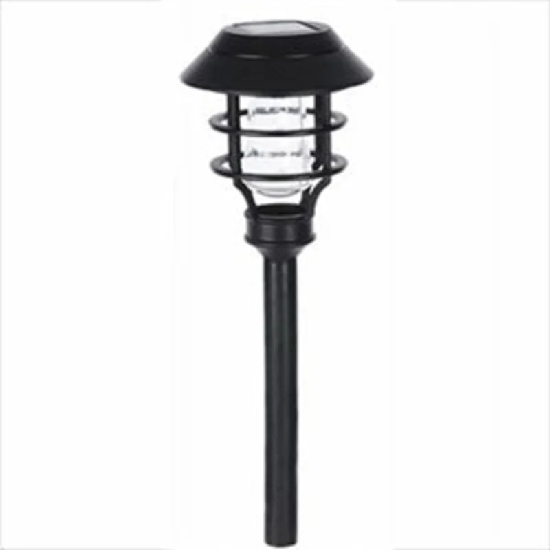 Four Seasons Courtyard Stainless Steel Solar Led Path Lights 5 Lumens Black