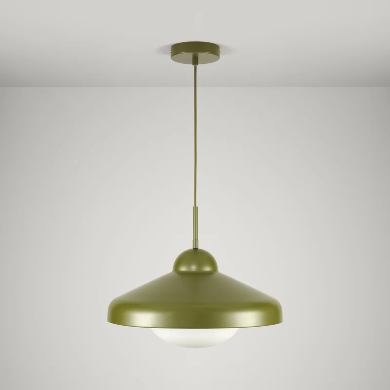 FREYA Pendant Ceiling Light - Khaki Green