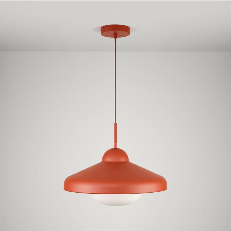 FREYA Pendant Ceiling Light - Rust Red