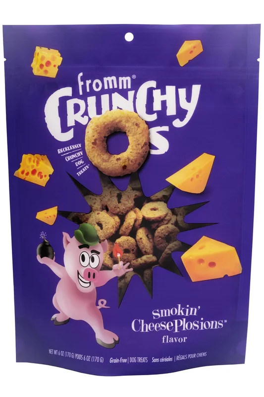 Fromm Crunchy Os Smokin' CheesePlosions Flavor Dog Treats