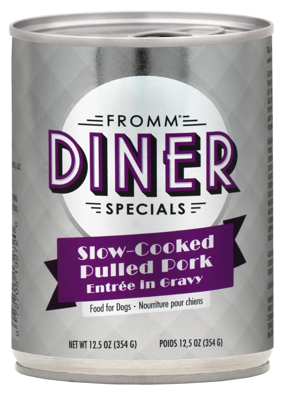 Fromm Diner Specials Slow-Cooked Pulled Pork Entre in Gravy Dog Food